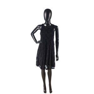 Black Lace Swing Party Dress - Ginger G